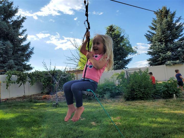 DIY Backyard Zip Line for Kids