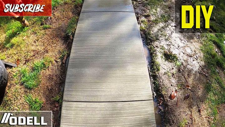 DIY Concrete Side Walk Slab