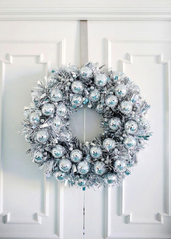 DIY Disco Ball Wreath