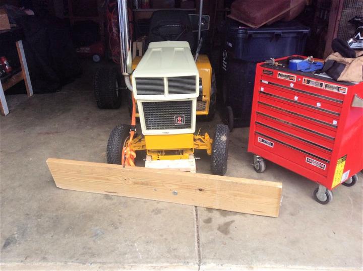 DIY Lawn Tractor Snow Plow