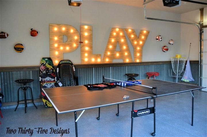 DIY Lighted Marquee Letters