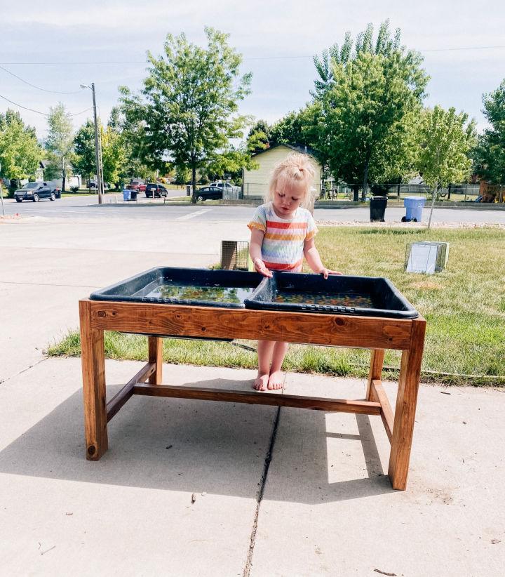 DIY Outdoor Sensory Table