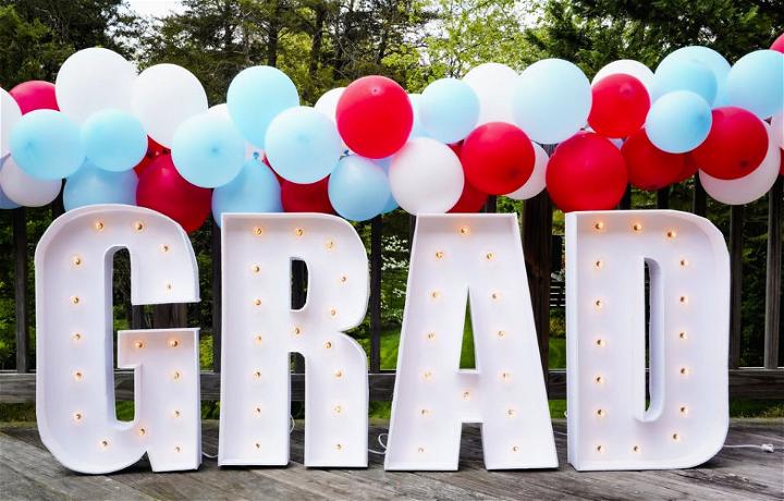 DIY Oversized Marquee Letters