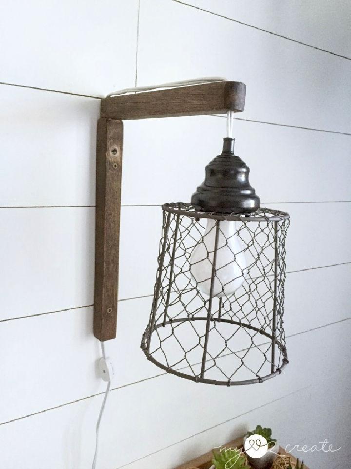 DIY Plug in Sconces From Pendant Lights