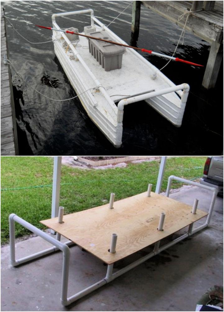 DIY Pontoon Boat Out of PVC Pipe