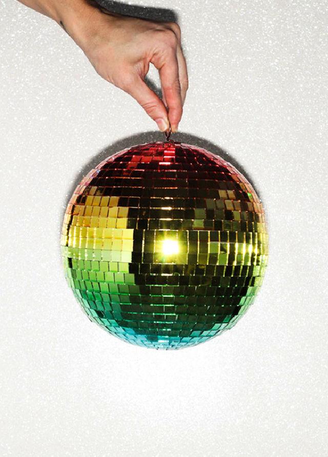 DIY Rainbow Disco Ball