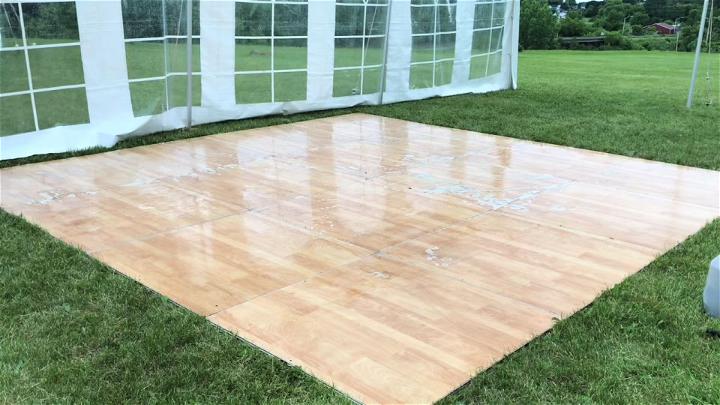 DIY Rental Dance Floor Set Up