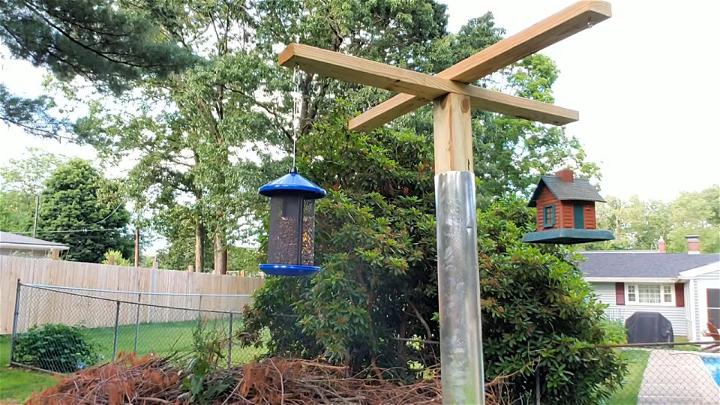 DIY Squirrel Proof Bird Feeder Pole
