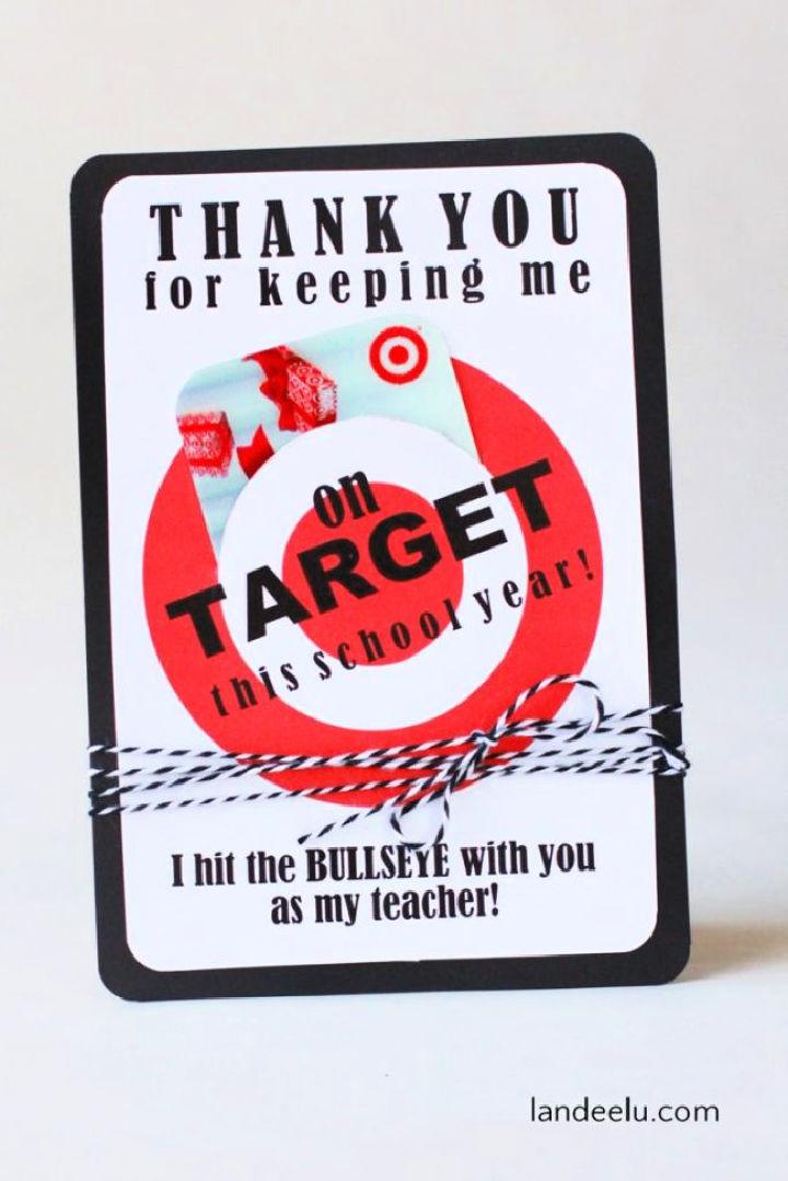DIY Target Gift Card Holder