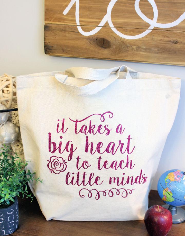 DIY Teacher Tote Bag Gift