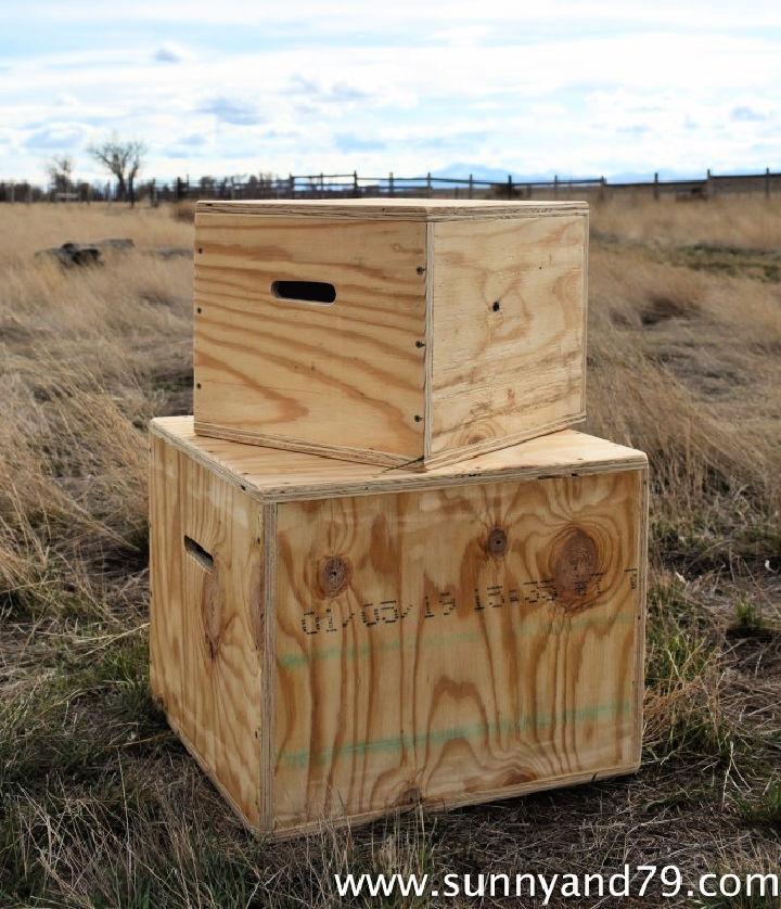 DIY Wooden Plyo Boxes