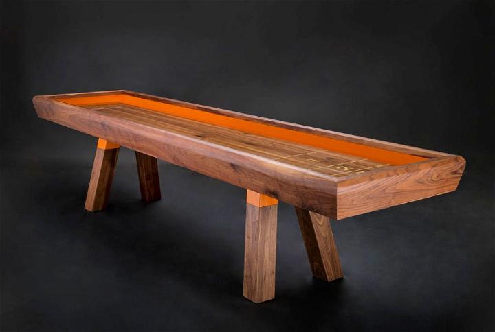 DIY Wooden Shuffleboard Table