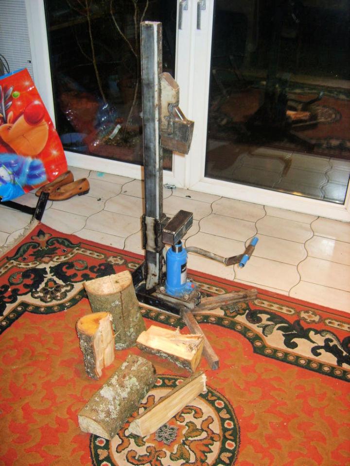 DIY Foot Operated Log Splitter