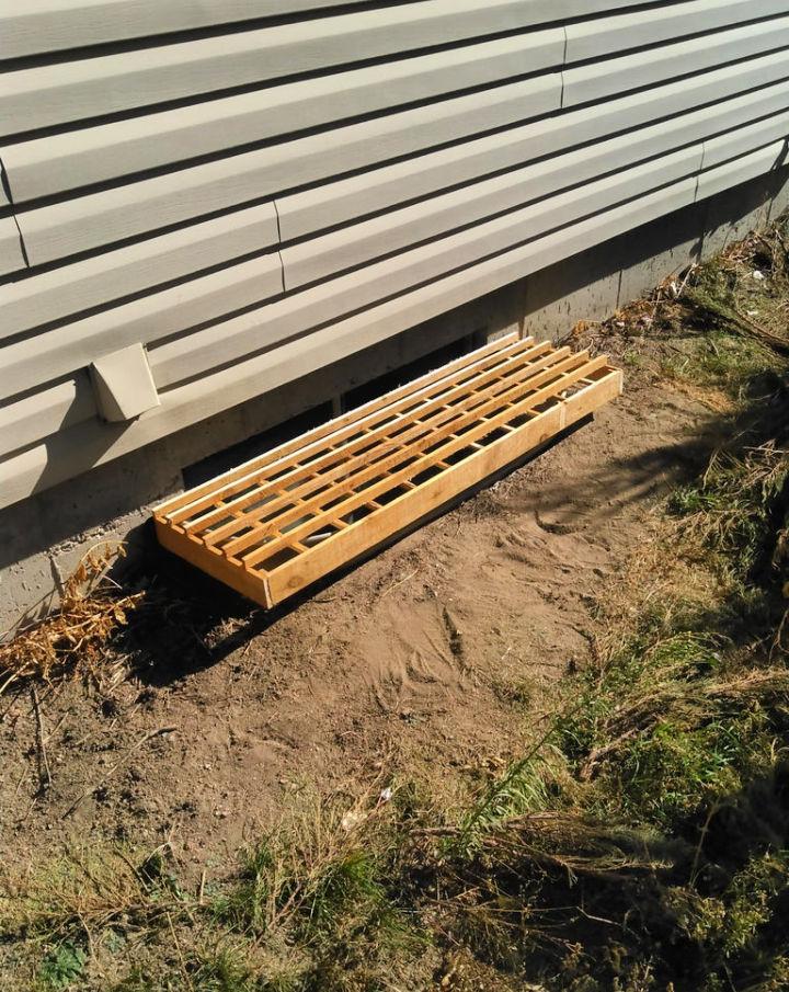 Window Well Cover Using Fence Pickets