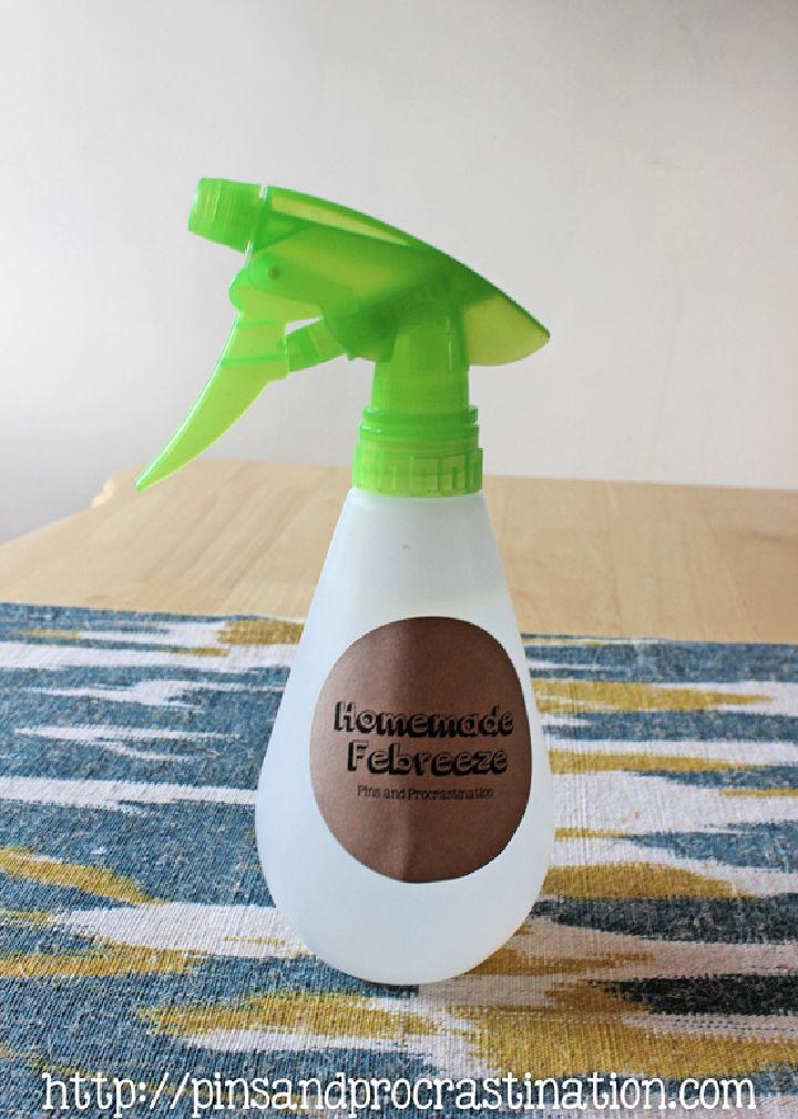 Homemade Febreze for Removes Odor and Sanitizes