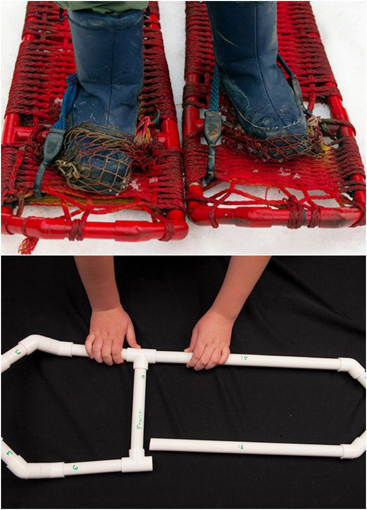 Homemade PVC Pipe Snowshoes