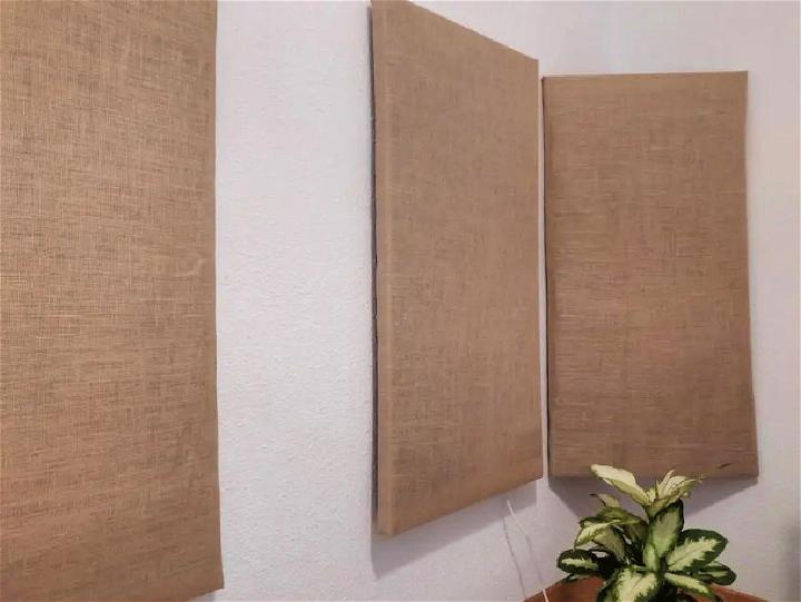 Homemade Rockwool Acoustic Panels