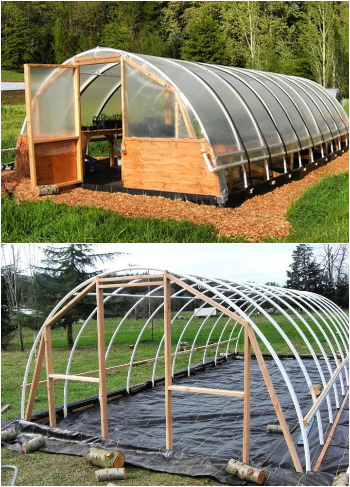 Hoop Greenhouse Out of PVC Pipe