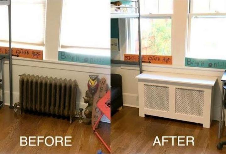 Inexpensive DIY Radiator Cover