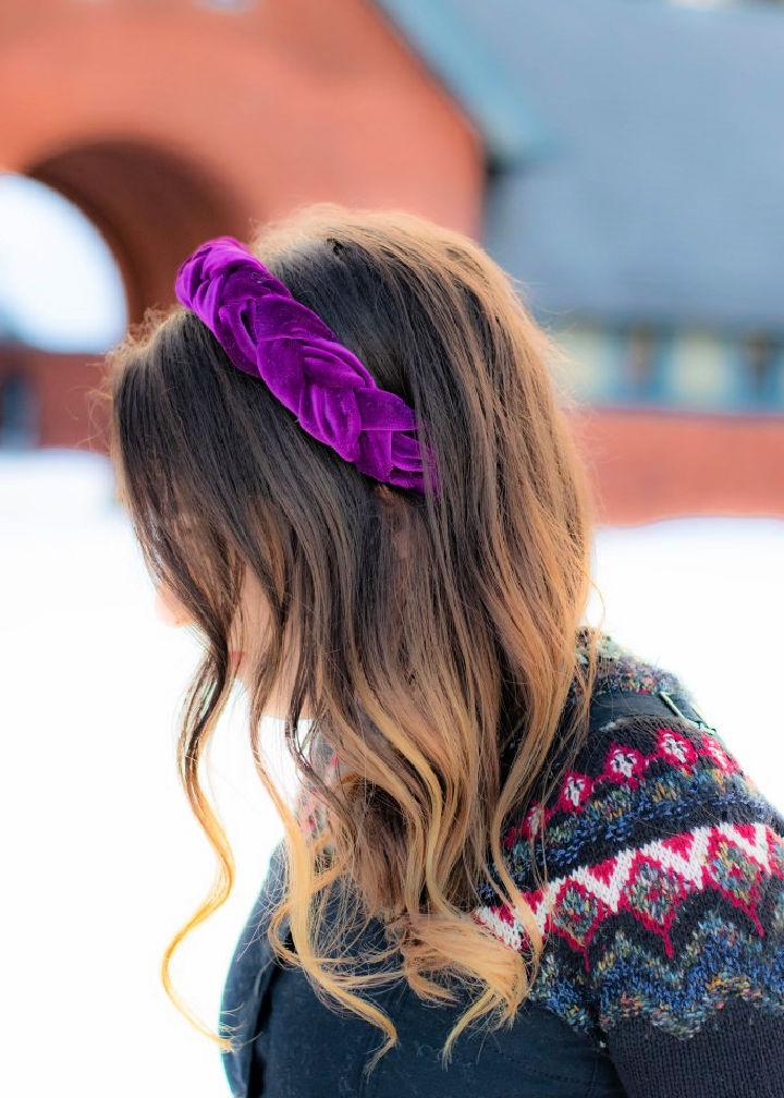 Make Your Own Braided Velvet Headband