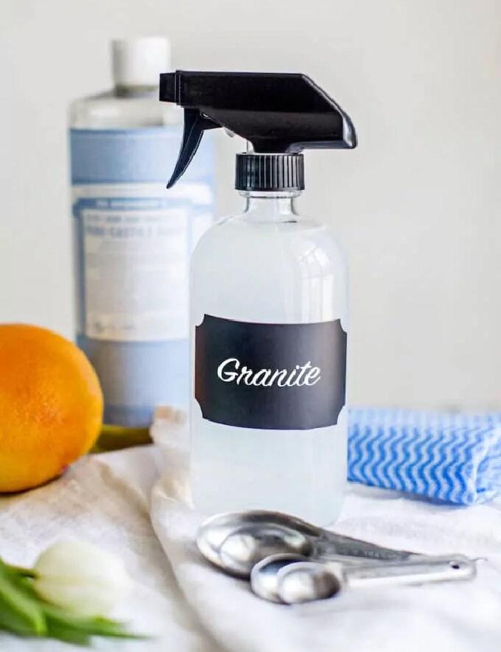 Make Your Own Granite Cleaner with Alcohol