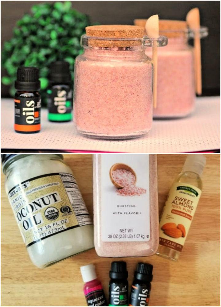 Make Your Own Pink Himalayan Salt Scrub