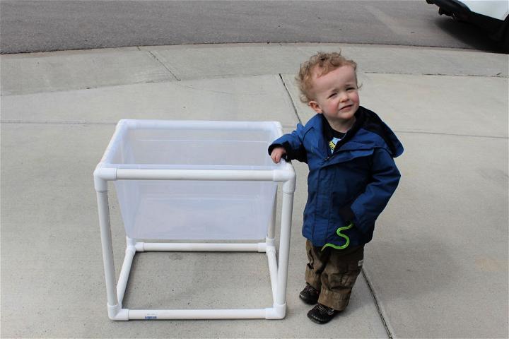 Make a Sensory Table Out of PVC Pipe