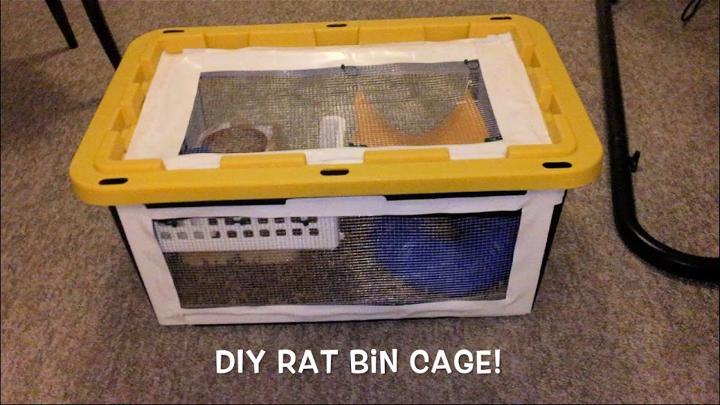 Making a Rat Bin Cage