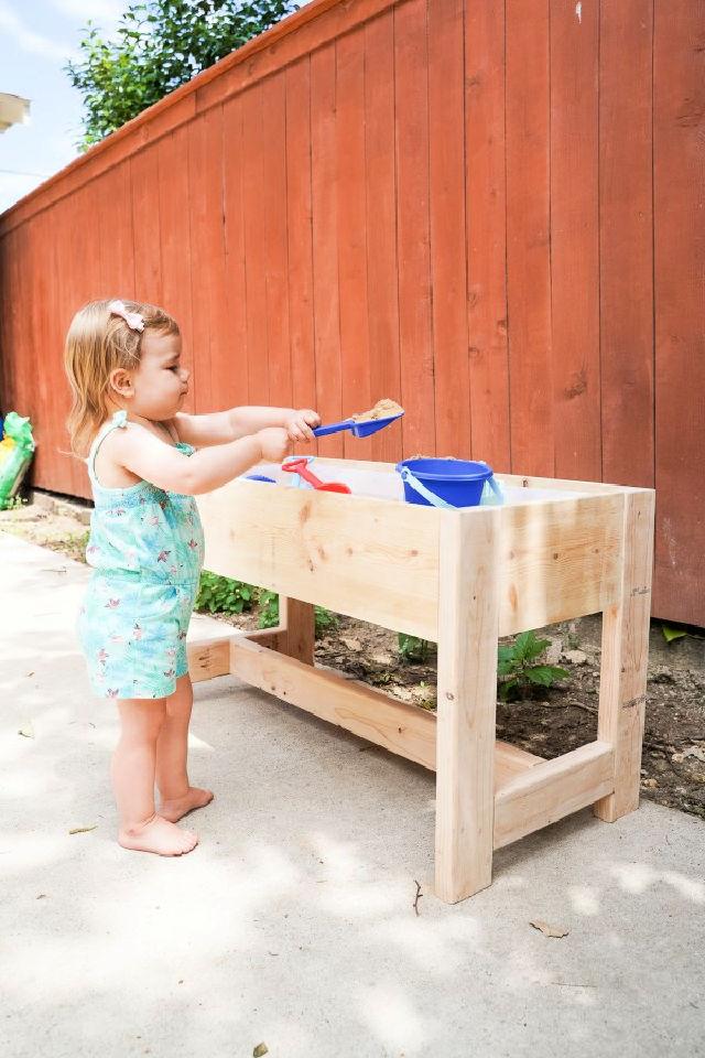 Sensory Table With Removable Tabletop