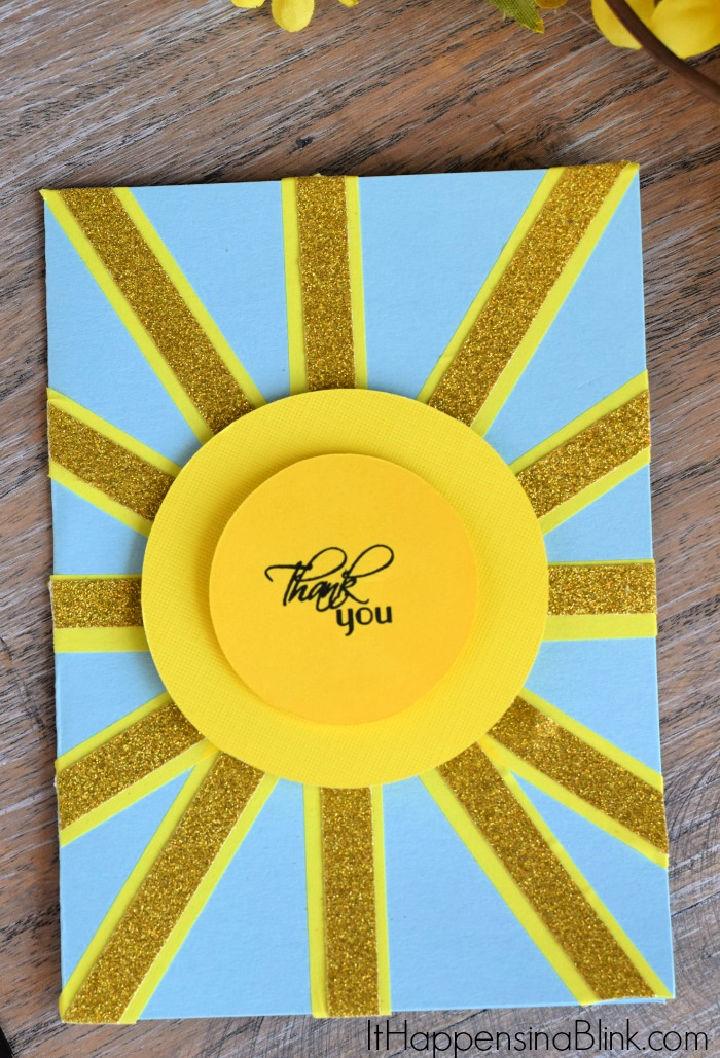 Simple Sunshine Thank You Card