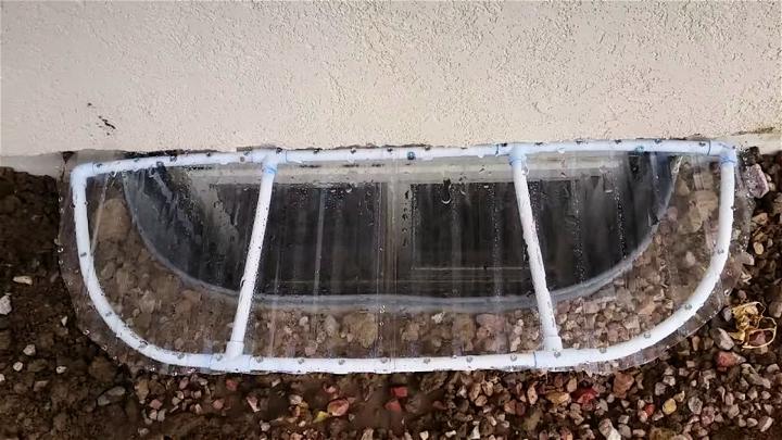 Window Well Cover Out of PVC Pipe