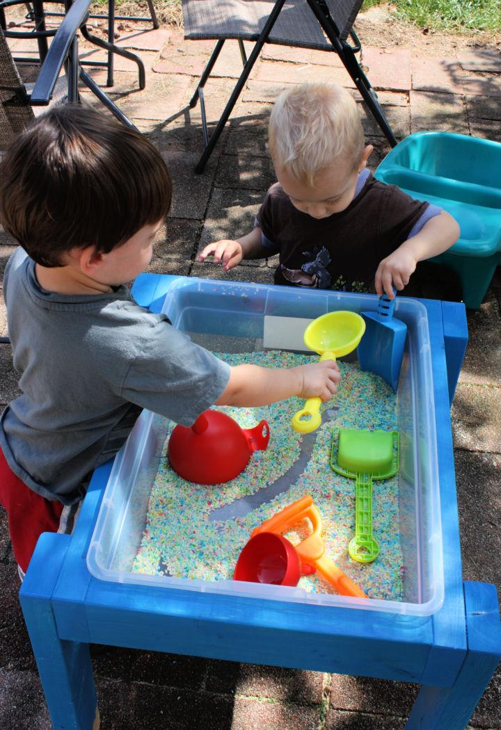 Wooden Sensory Table Plan