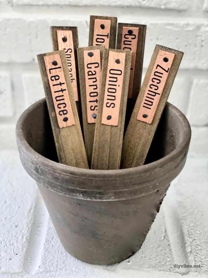 Wooden Vegetable Plant Markers
