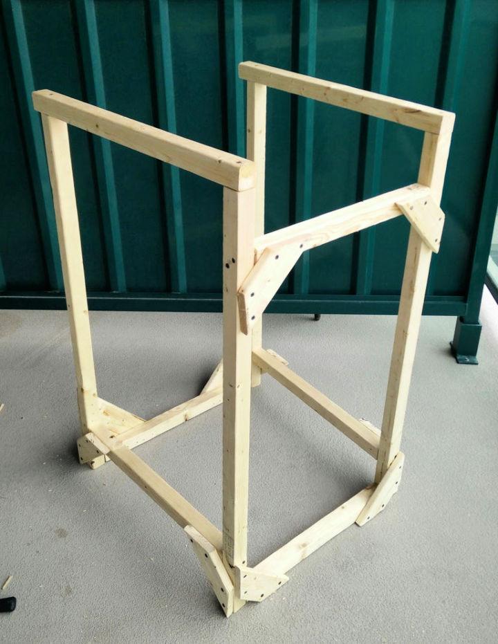 Building a Dip Station for Exercise