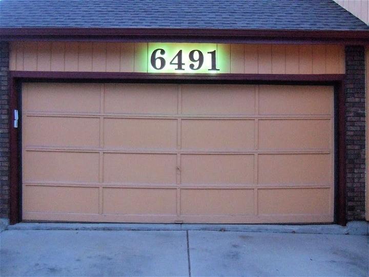 DIY Backlit Smart LED House Number Sign