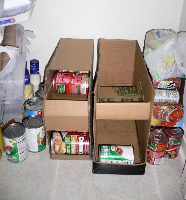 DIY Cardboard Can Organizer