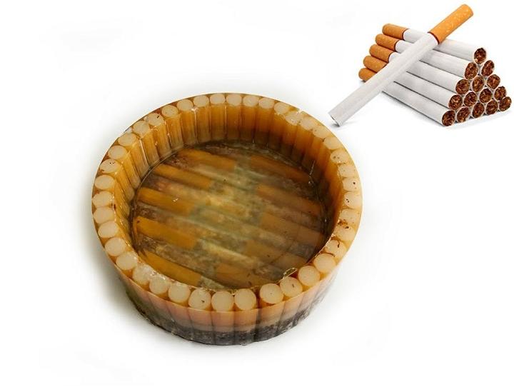 DIY Cigarettes Ashtray From Epoxy Resin