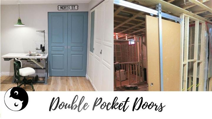 DIY Double Pocket Door