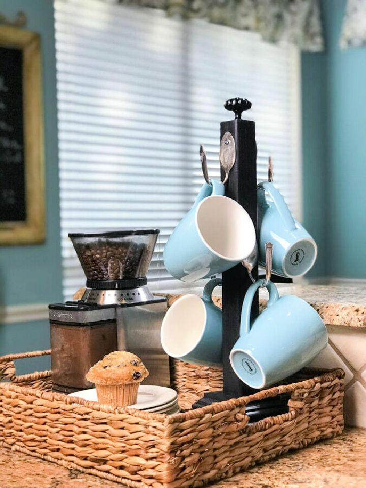 DIY Farmhouse Style Coffee Cup Holder