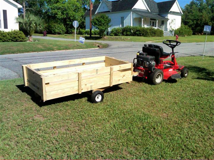 DIY Lawnmower Utility Trailer