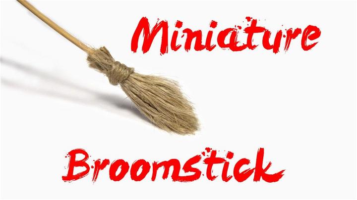 DIY Mini Witch Broom