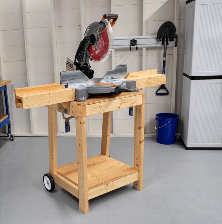 DIY Rolling Miter Saw Stand