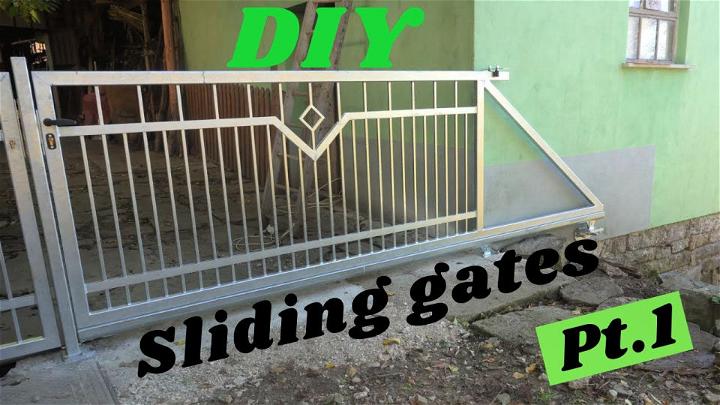 DIY Sliding Fence Gate