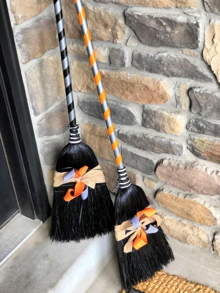 DIY Witch Broom for Halloween Decoration
