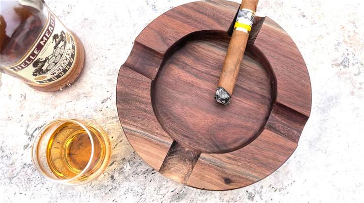 DIY Wooden Cigar Ashtray