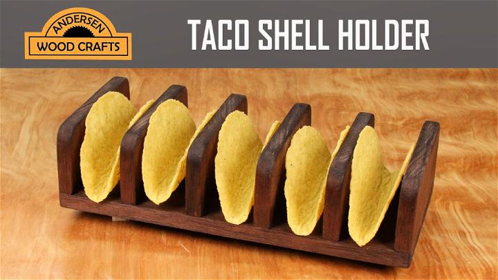 DIY Wooden Taco Shell Holder