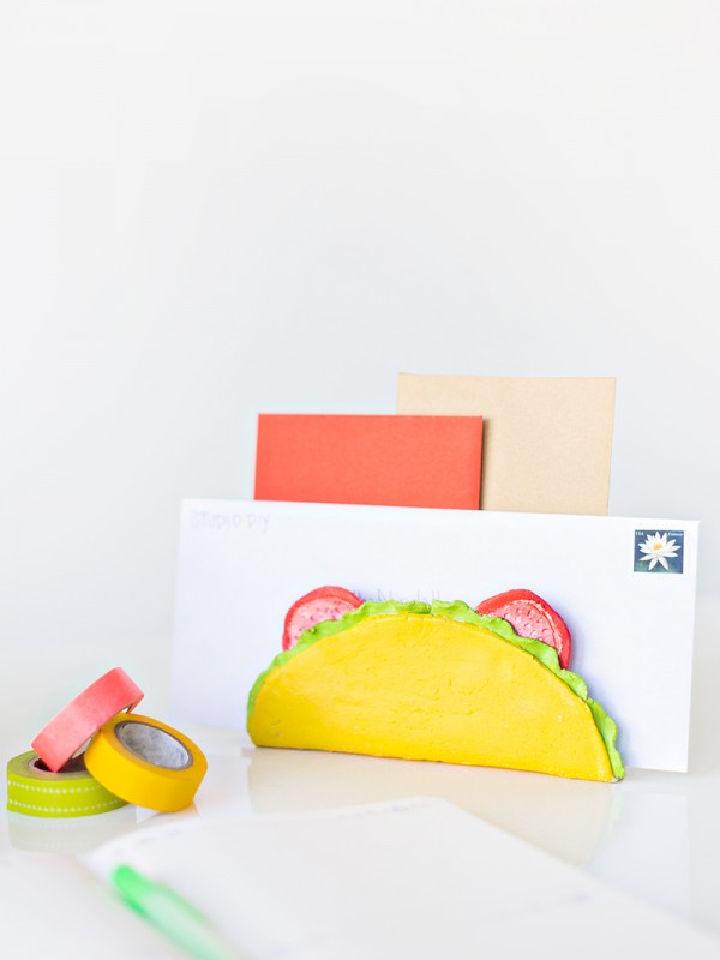 Handmade Taco Letter Holder