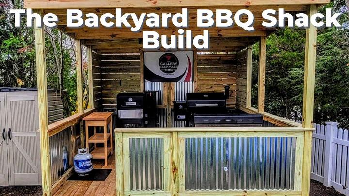 Homemade BBQ Shack for Backyard