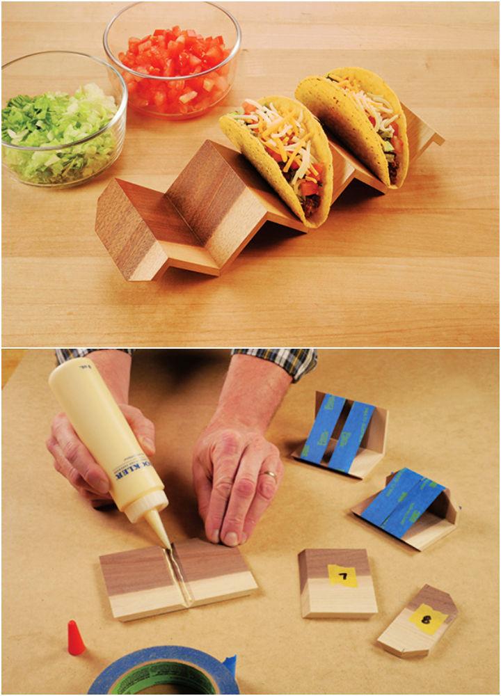 Homemade Continuous Grain Taco Holder
