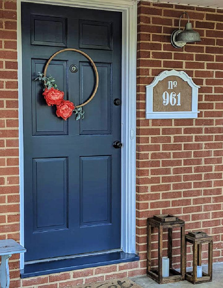 House Number Signs Using Old Picture Frame